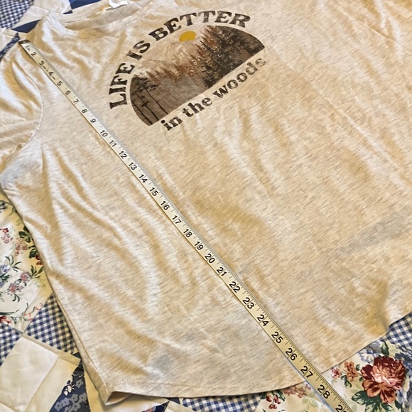 Maurices Gray Graphic Tee - Life is Better in the Woods - Picture 5 of 6